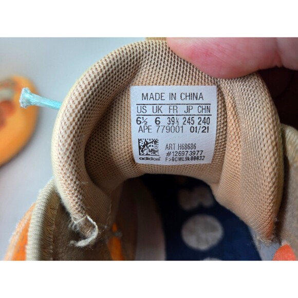 adidas Harden Vol. 5 Futurenatural Basketball Shoes Men\'s 6.5 Acid Orange Court main image 7